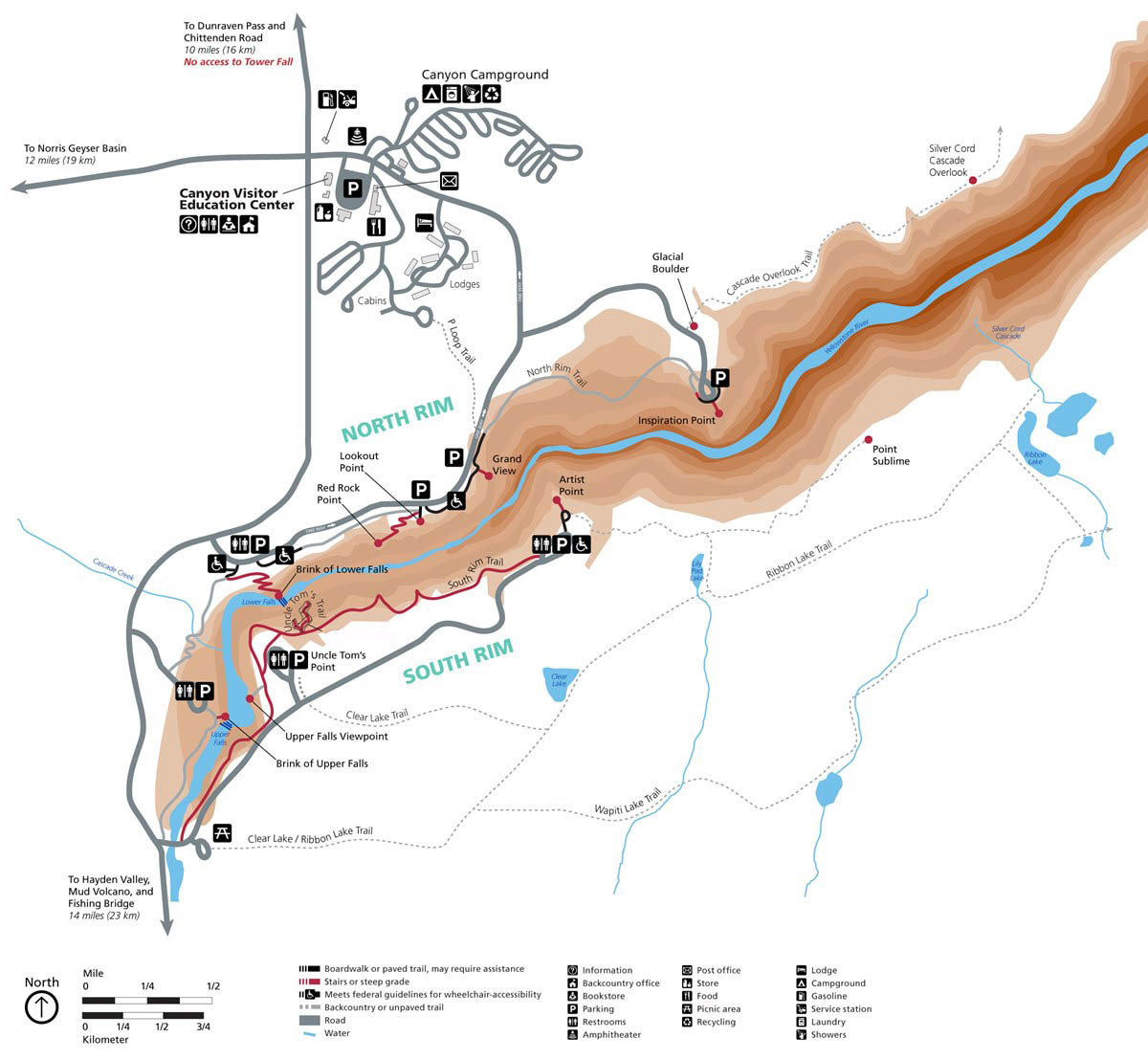 All Major Yellowstone National Park Trail Maps - Trekt